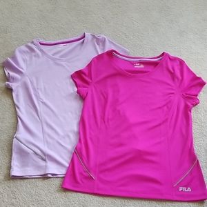 Fila sports fitness tops sz Large 2 shirts